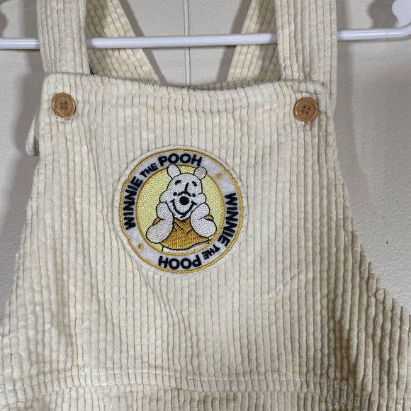 Disney Winnie the Pooh Cream corduroy Kids Overalls size 24 months - Picture 3 of 14